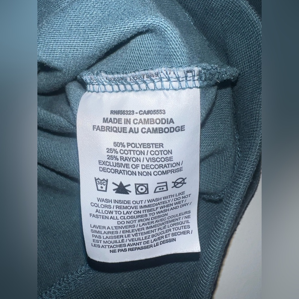 NIKE  Full Zip Cropped TRIBLEND CLUB HOODIE Size L - Picture 4 of 6